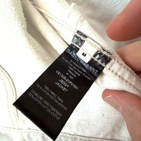 ISABEL MARANT: Men's Tie Dye Denim "Jeddy" Jacket - M - Picture 3 of 4